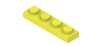  LEGO Prt 1x4x1 Yellow.ipt