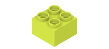 LEGO Prt 2x2x3 yellow O.ipt