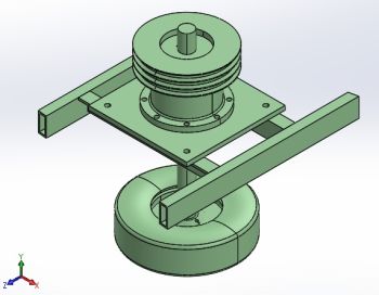 Pulley tire assembly for Break Dance Ride Solidworks model