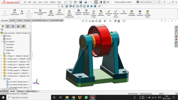 Pulley assembly 2.sldasm 3D CAD Model Assembly