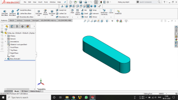 Modelo CAD 3D Pulley_key.sldprt