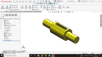 Pulley_shaft.sldprt 3D CAD Model