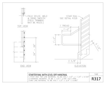 R-300 Series Tube Rail Sectional Details .dwg-2