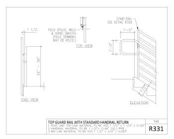 R-300 Series Tube Rail Sectional Details .dwg-6