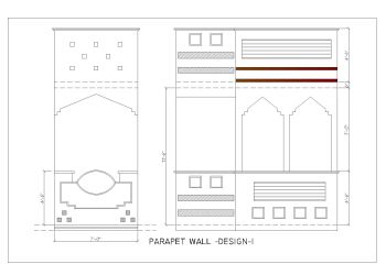 RCC & Bricks Parapet Wall Design .dwg_1