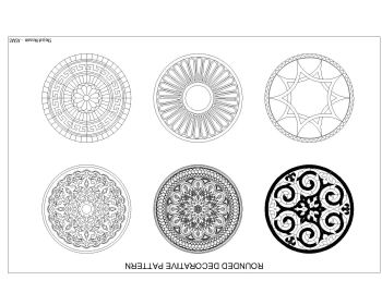 ROUNDED DECORATIVE PATTERN