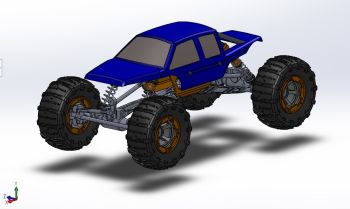 Radio Controlled Car Assembly solidworks Model