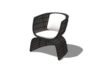 Rattan arc cantilever chair skp