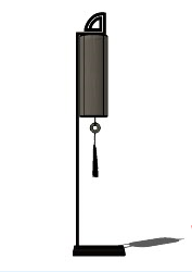 Candeeiro de chão de rattan lanterna escura skp