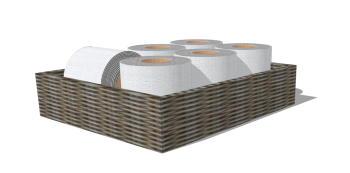 Rattan paper tray skp