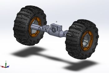 Rear Axle Assembly solidworks Model