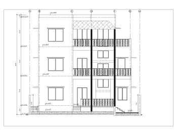 Residential Building Sectional Views .dwg_5