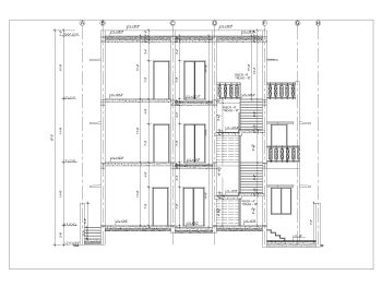 Residential Building Section Plans (Multistoried Building) International Standard .dwg-6