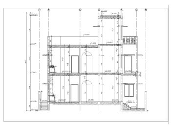 Residential Building Section Plans (Multistoried Building) International Standard .dwg-7