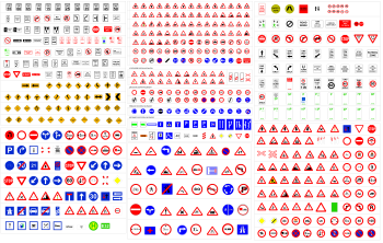 Road signs CAD bundle collections dwg