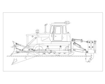 Russian Crawler Tractors & Bulldozers Drawings .dwg_12