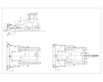 Russian Crawler Tractors & Bulldozers Drawings .dwg_9