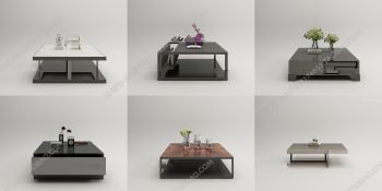Living room rectangle table 3ds max