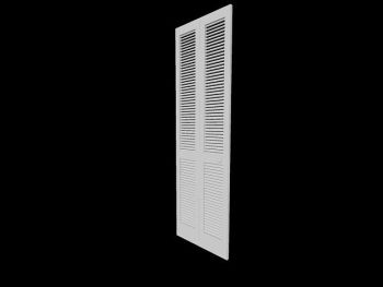 24x80 porta simples com duas persianas