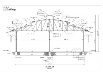 Steel Structural Shed Design with K Span .dwg_10