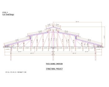 Steel Structural Shed Design with K Span .dwg_5