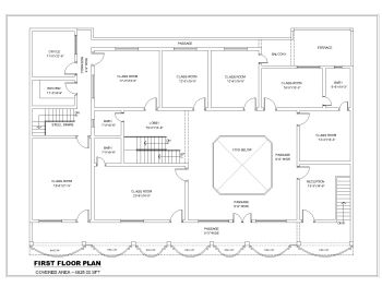 School Building Design Type-1 Ground Floor Plan .dwg_2