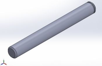 Shaft for wind turbine Solidworks model
