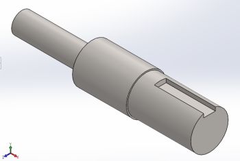 pinion shaft for CNC Router Machine Solidworks model