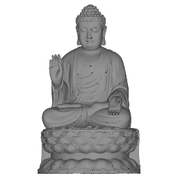 Shakyamuni Amitabha Buddha sentado en lotus Abhaya Mudra skp