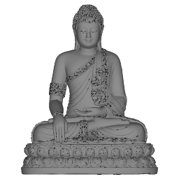 Shakyamuni Amitabha Buddha sit on lotus Bhumisparsa Mudra skp