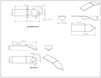 Sheets detail drawing for solar water heater Solidworks model