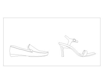 Shoes Symbols for AutoCAD .dwg_3