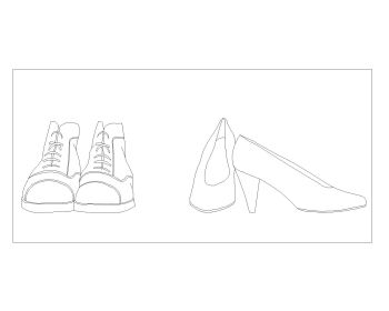Shoes Symbols for AutoCAD .dwg_5