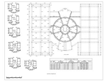 Shopping Mall of Dubai Multistoried Design 2nd Floor Beam Plan .dwg