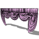 Short pink curtains(205) skp