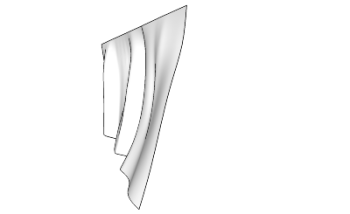 Simple white curtains(339) skp