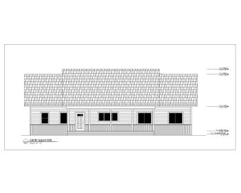 Single Family Residence Design Elevation .dwg_1