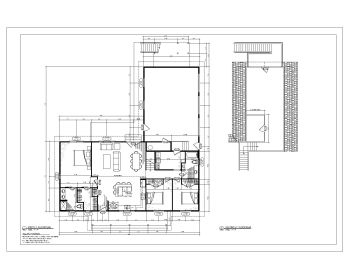 Single Family Residence Design First Floor Plan .dwg