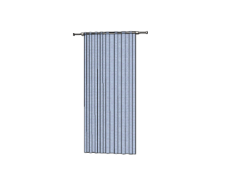 Single blue curtains(320) skp