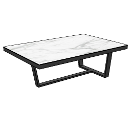 Tavolo singolo in marmo bianco skp