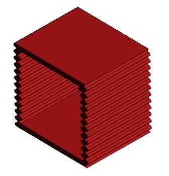 Small bookshelf Solidworks Model