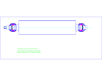 Smoothing Press Roll Assembly .dwg drawing