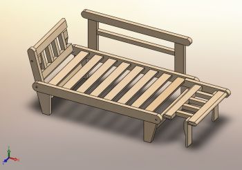 Sofa Bed solidworks