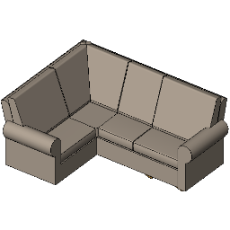 Canapé composable en cuir Revit