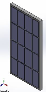 Solar panel Solidworks model