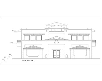 South African Style Commercial 2D Elevations  . dwg_12
