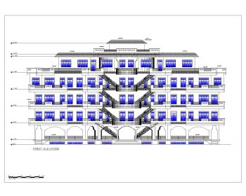 South African Style Commercial 2D Elevations  . dwg_7