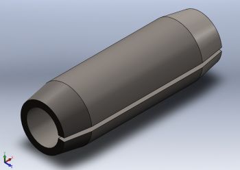 Spring pin slotted Solidworks part