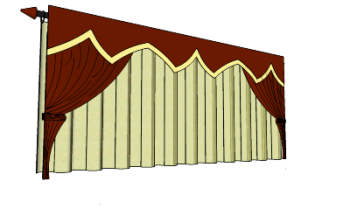Stage curtains(64) skp
