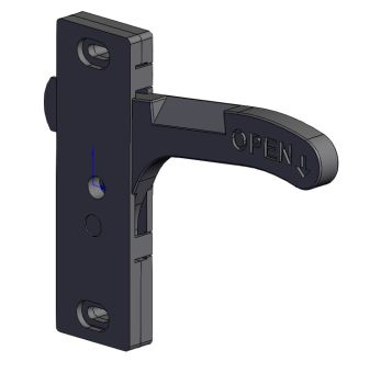 Stainless Steel Door Handle-5 Solidworks model